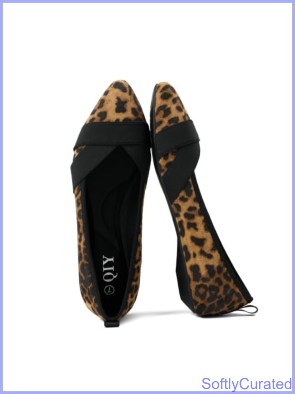 Pointed Toe Slip On Flats Faux Suede Comfort Dress Shoes
